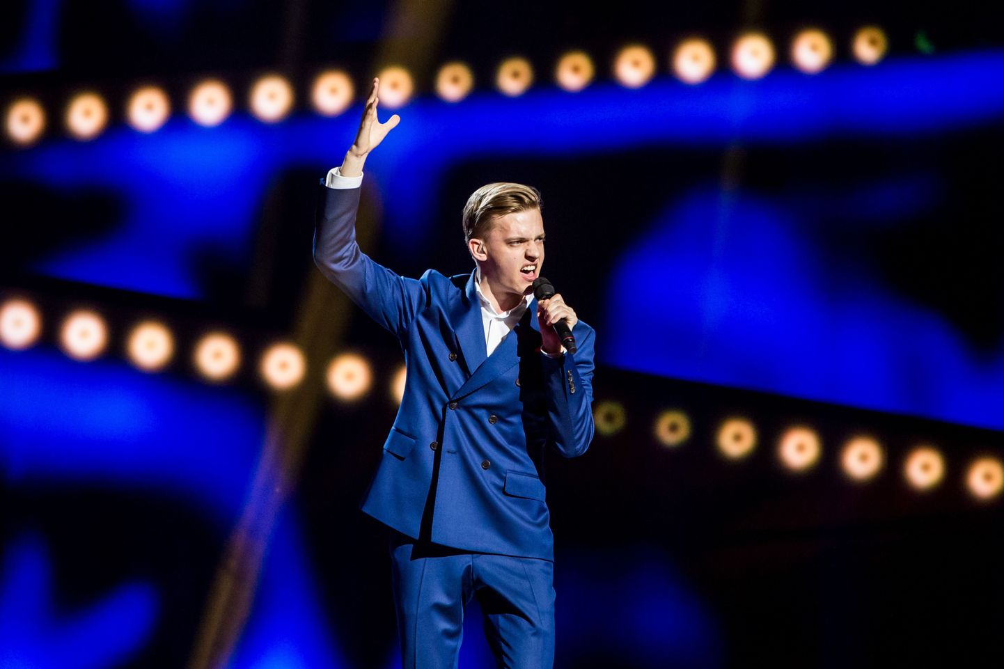 09.05.2016. Eurovisioon. 
Jüri Pootsmann lavaproovis. 
FOTO: EERO VABAMÄGI/POSTIMEES
