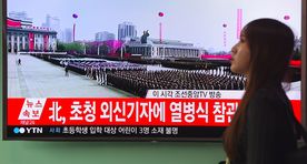 Põhja-Korea liider osales sõjaväeparaadil