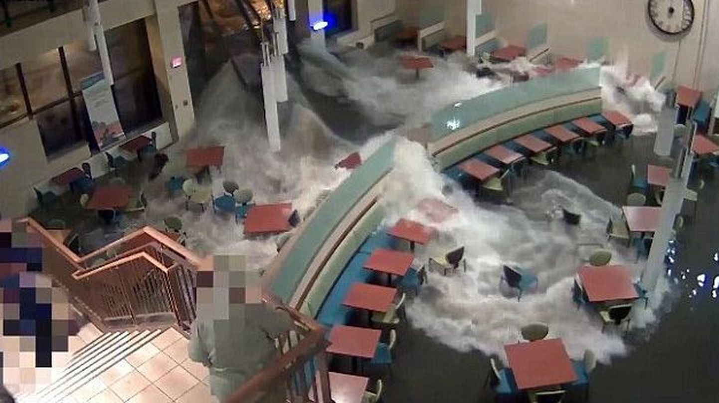 Nebraska haiglasse voolas tulvavesi