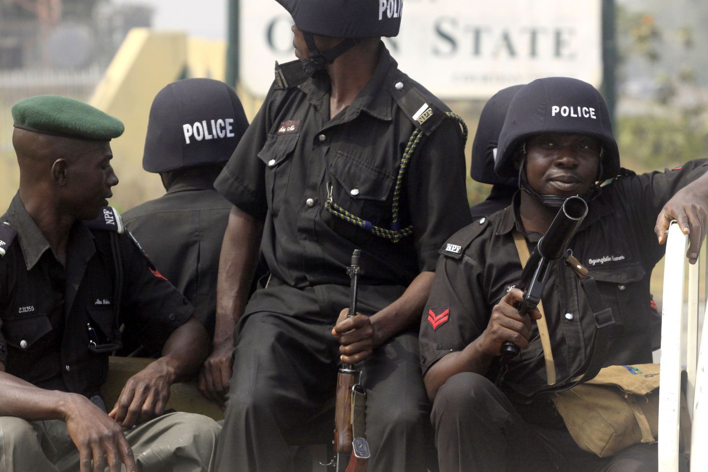Nigeeria politseinikud.