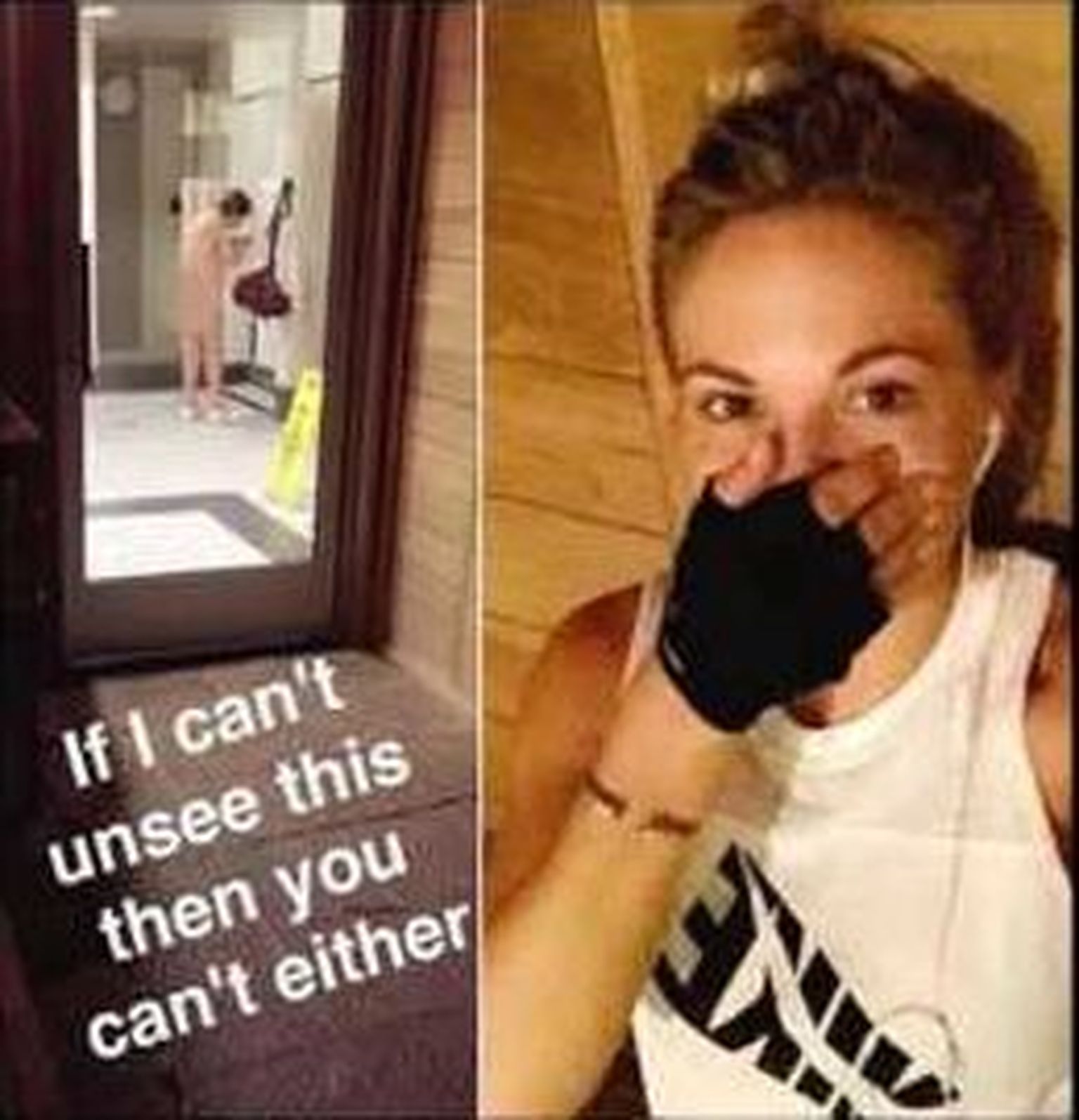 Dani Mathers ja tema postitatud pilt