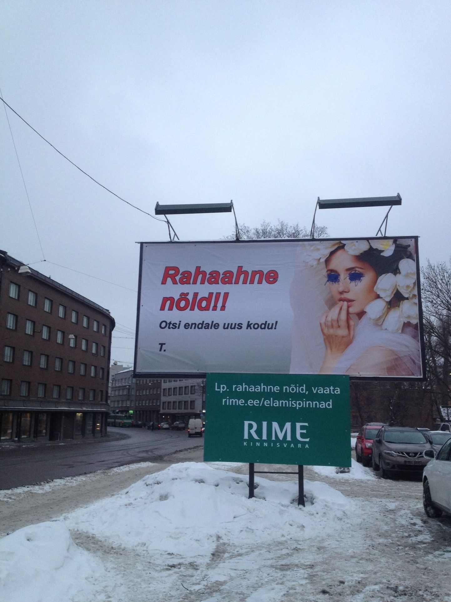 Rime Kinnisvara reklaam.