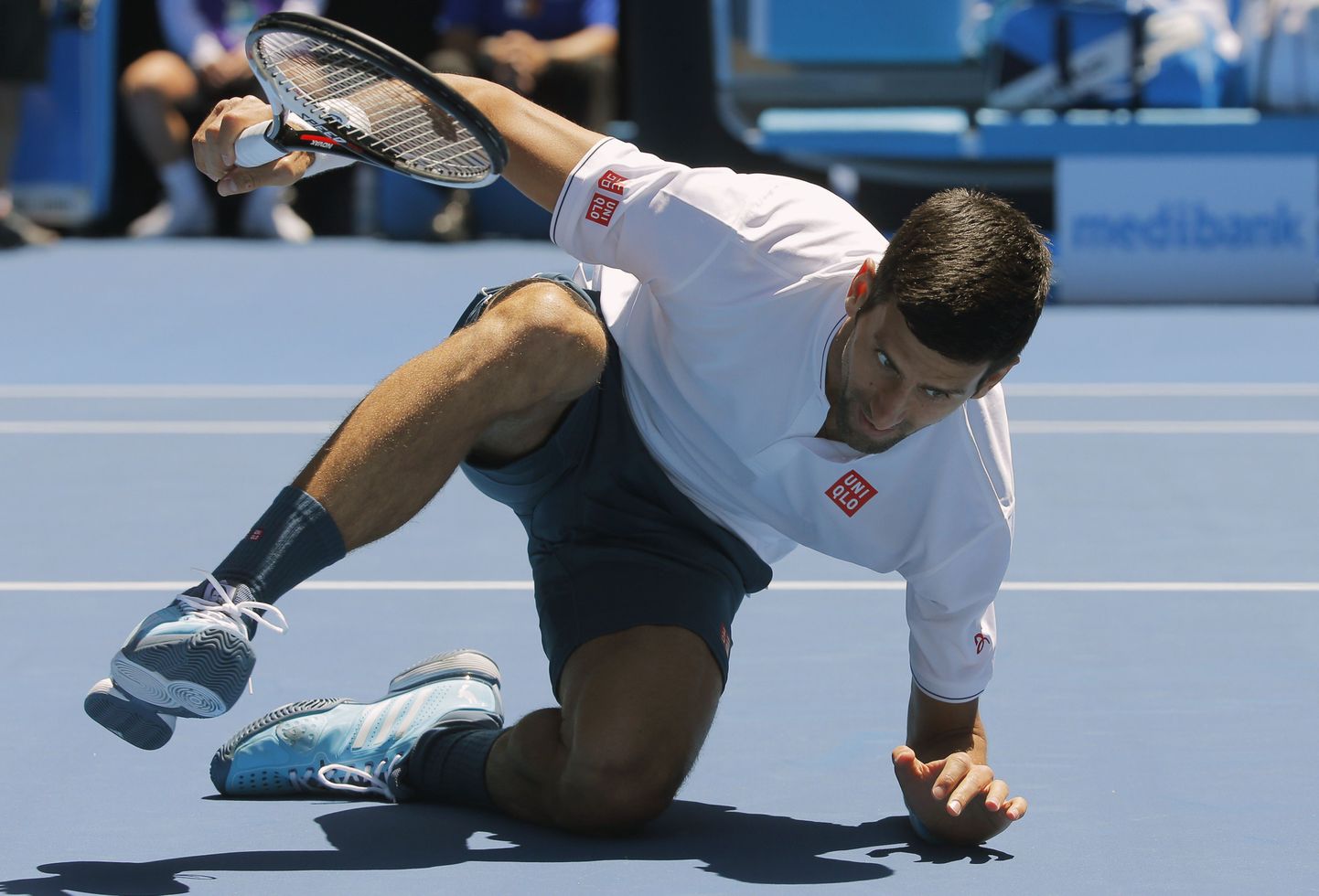 Novak Djokovic mängus Denis Istjomininiga.