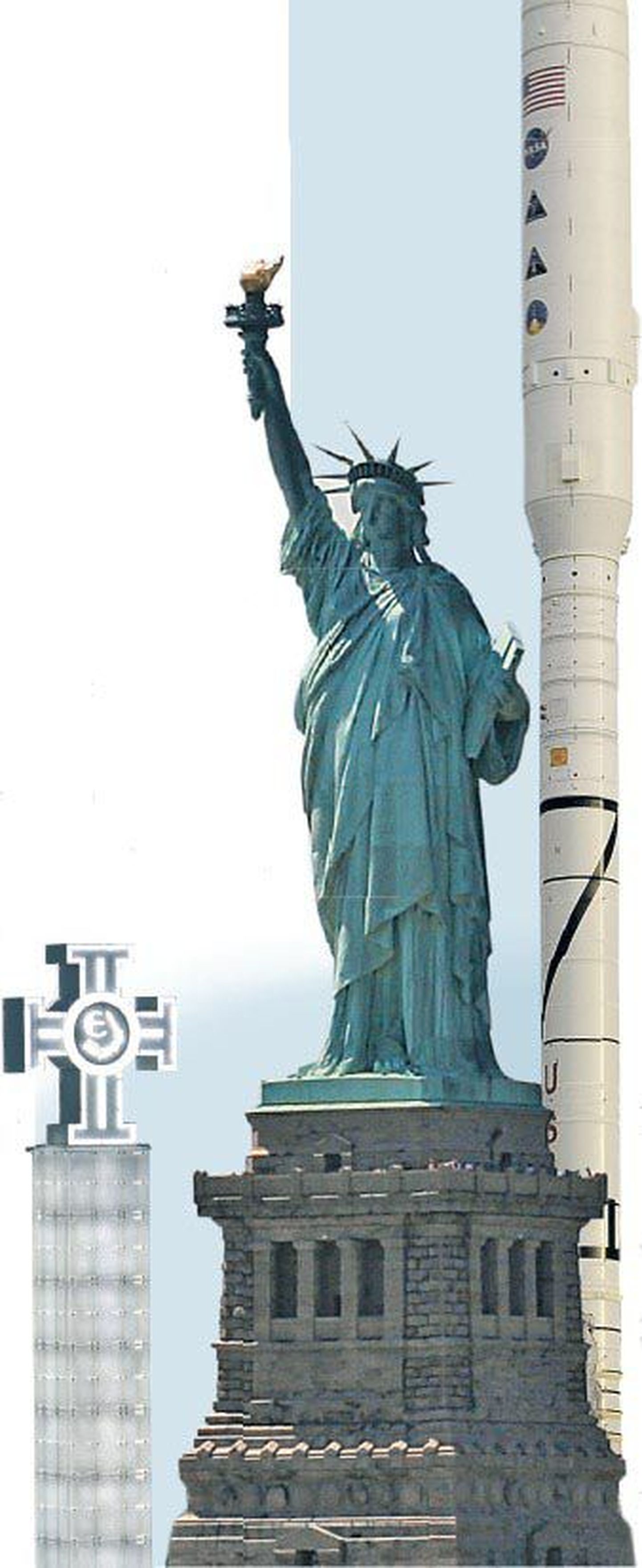 Статуя Свободы в Нью-Йорке.