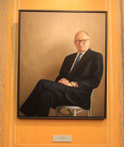 Jaak Aaviksoo (Tartu ülikooli rektor aastatel 1998 - 2006) portree maalis Tõnis Saadoja. Foto: Sille Annuk