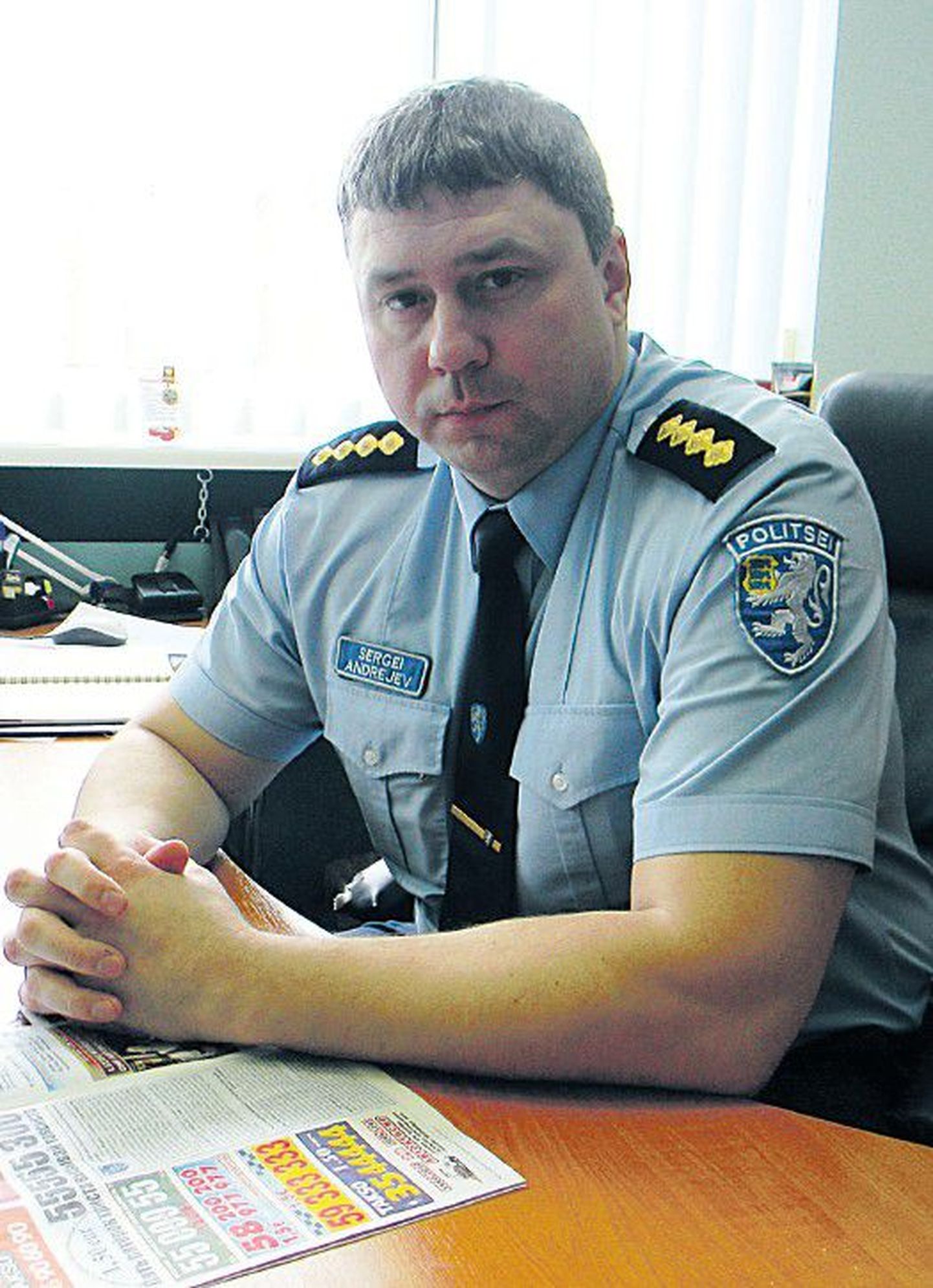 Руководитель Нарвского отделения Идаской префектуры полиции Сергей Андреев