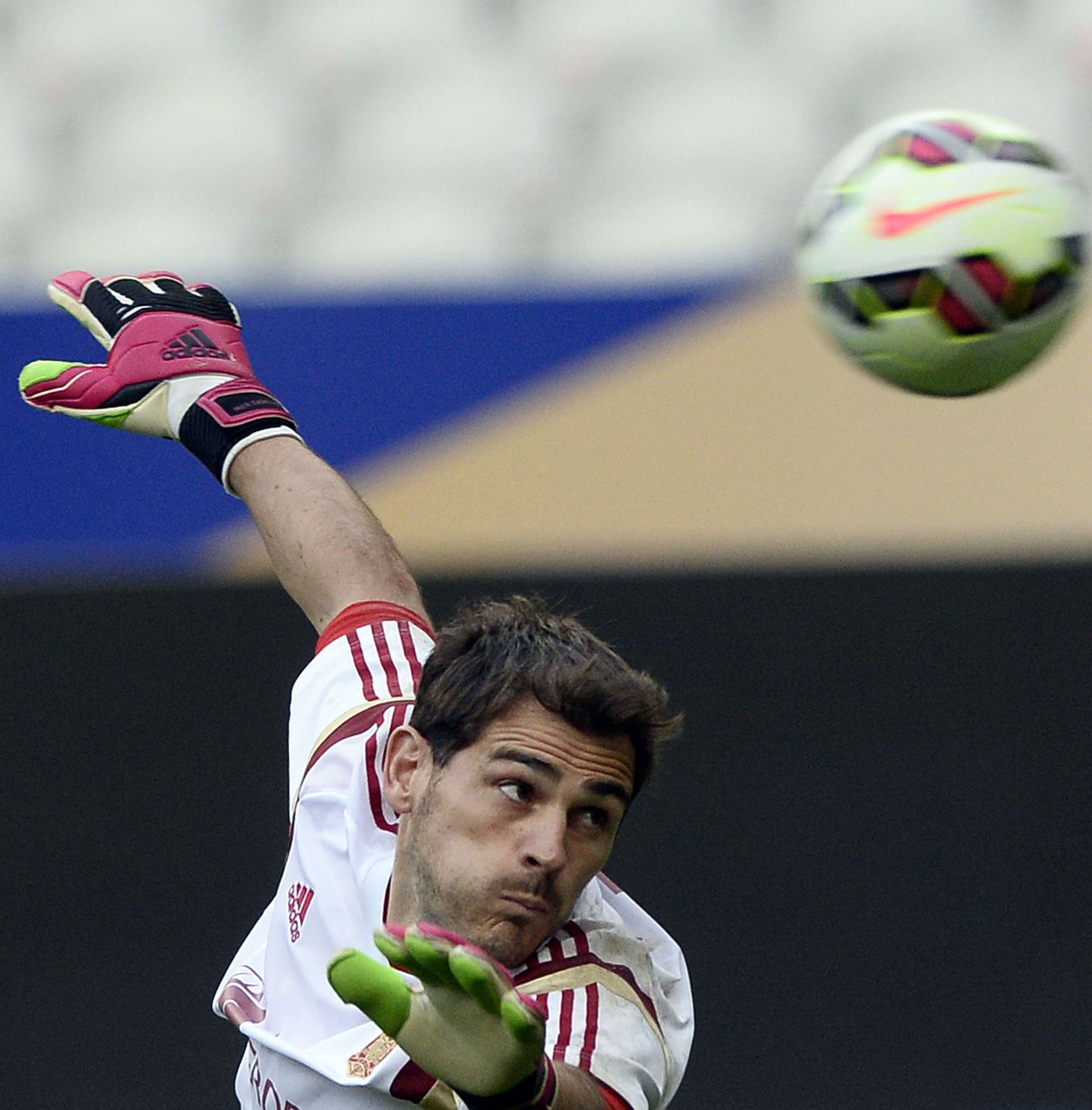 Iker Casillas Hispaania koondise treeningul.