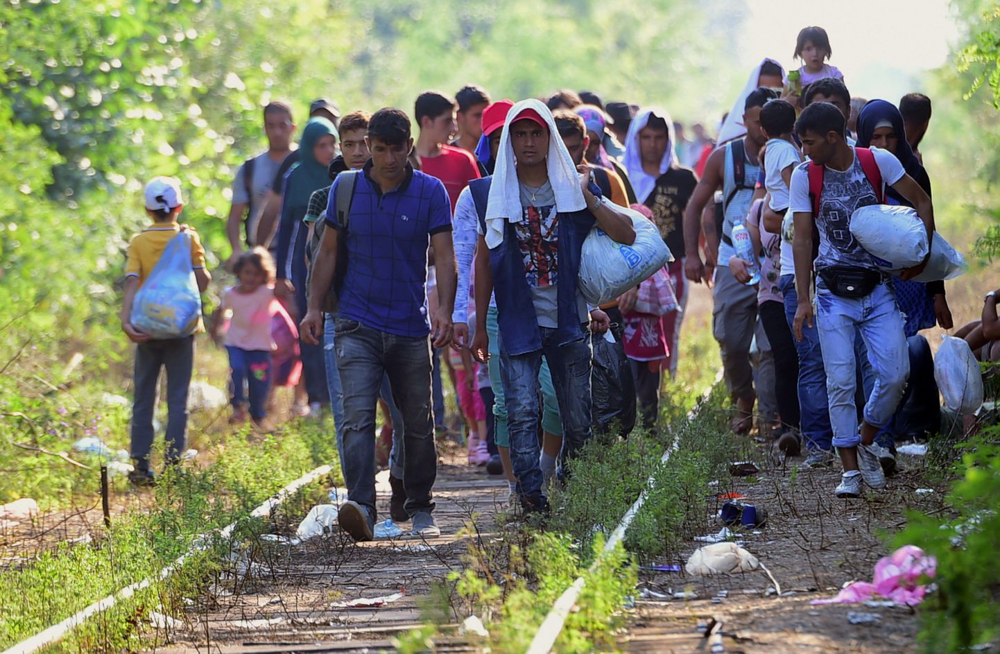 Migrandid Ungari-Serbia piiril