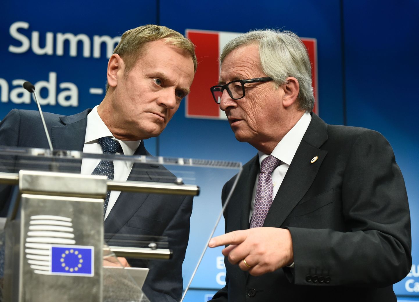 Euroopa Ülemkogu president Donald Tusk ja Euroopa Komisjoni president Jean-Claude Juncker