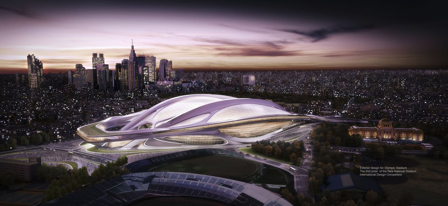 Tokyo uue olümpiastaadioni kavand.