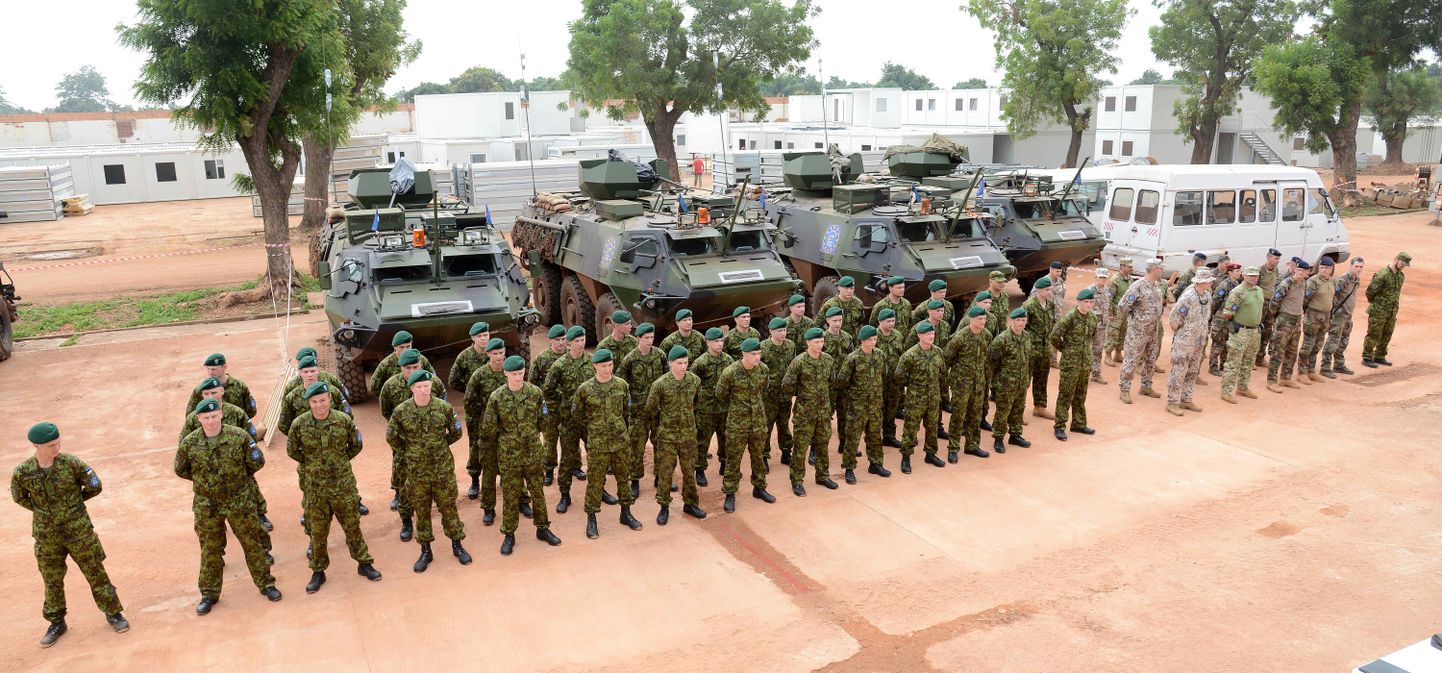 Eesti sõdurid Kesk-Aafrika Vabariigis Ucatexi sõjaväelaagris Banguis.