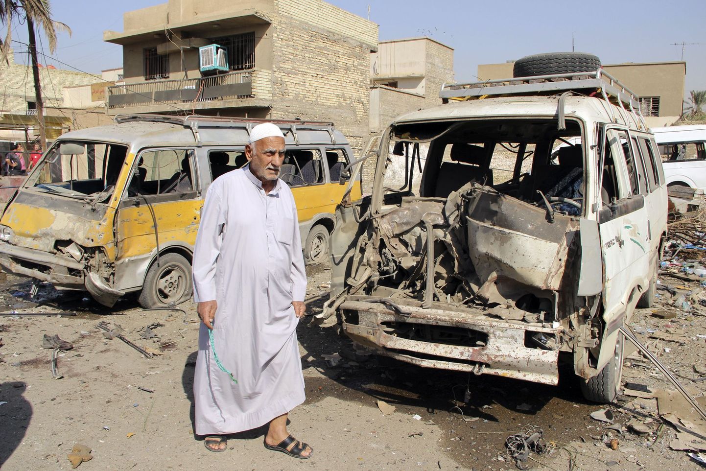 Autopommiplahvatus Iraagi pealinnas Bagdadis 27. oktoobril.