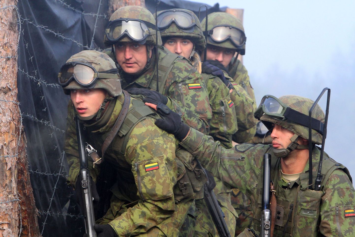 Leedu sõdurid ühisõppustel Poola ja Ukraina vägedega.
