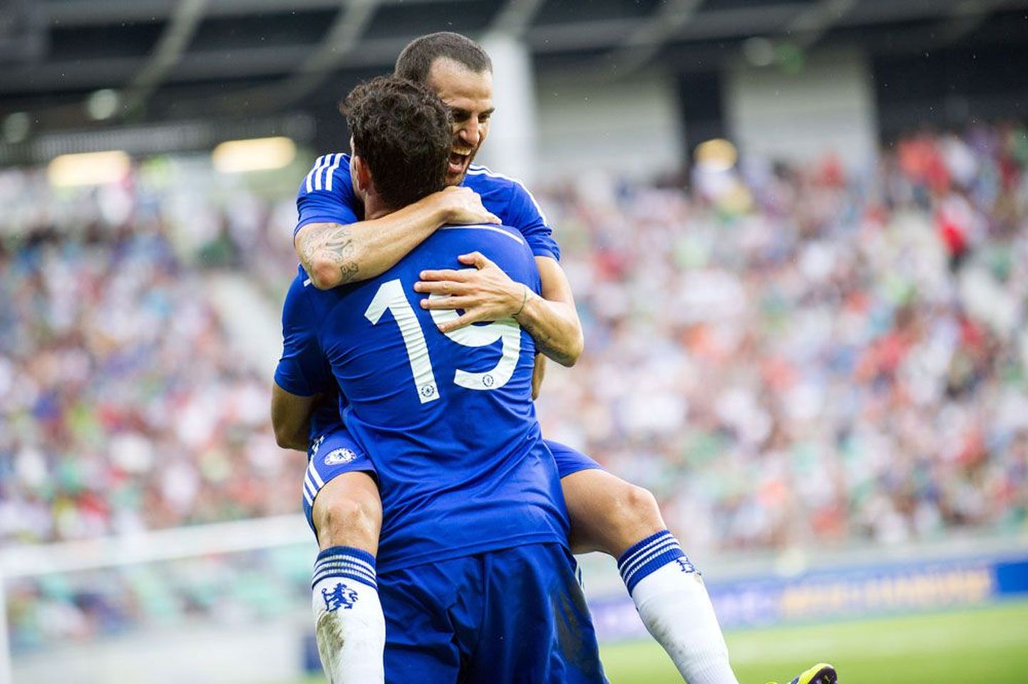 Londoni Chelsea on sel suvel teinud korralikke täiendusi: meeskonnaga liitusid Diego Costa (seljaga) ja Cesc Fabregas.