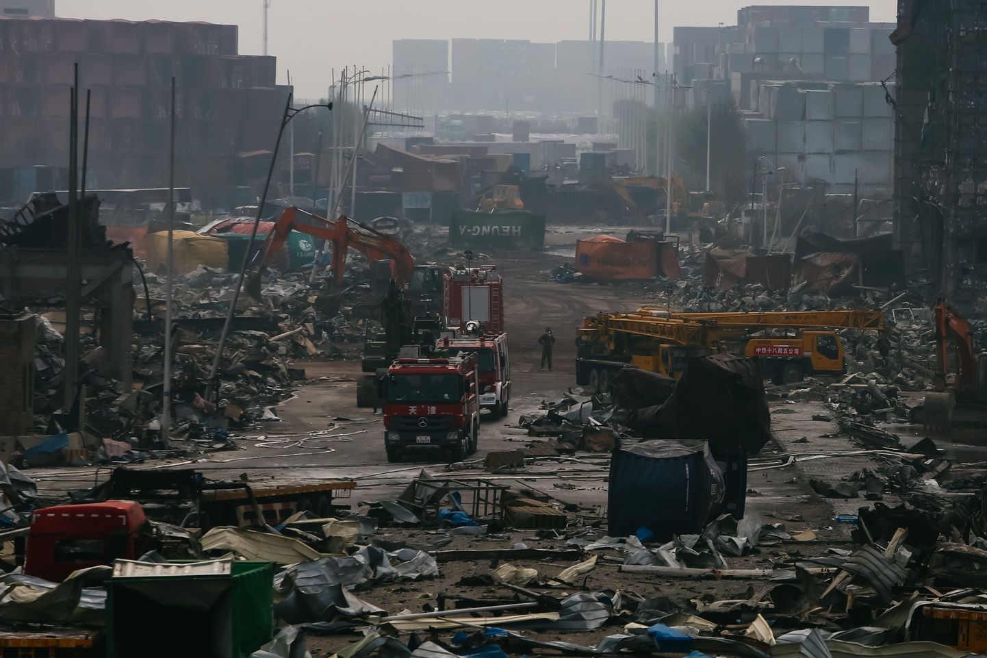 Взрыв промышленной зоне города Тяньцзин на востоке Китая. Иллюстративное фото.