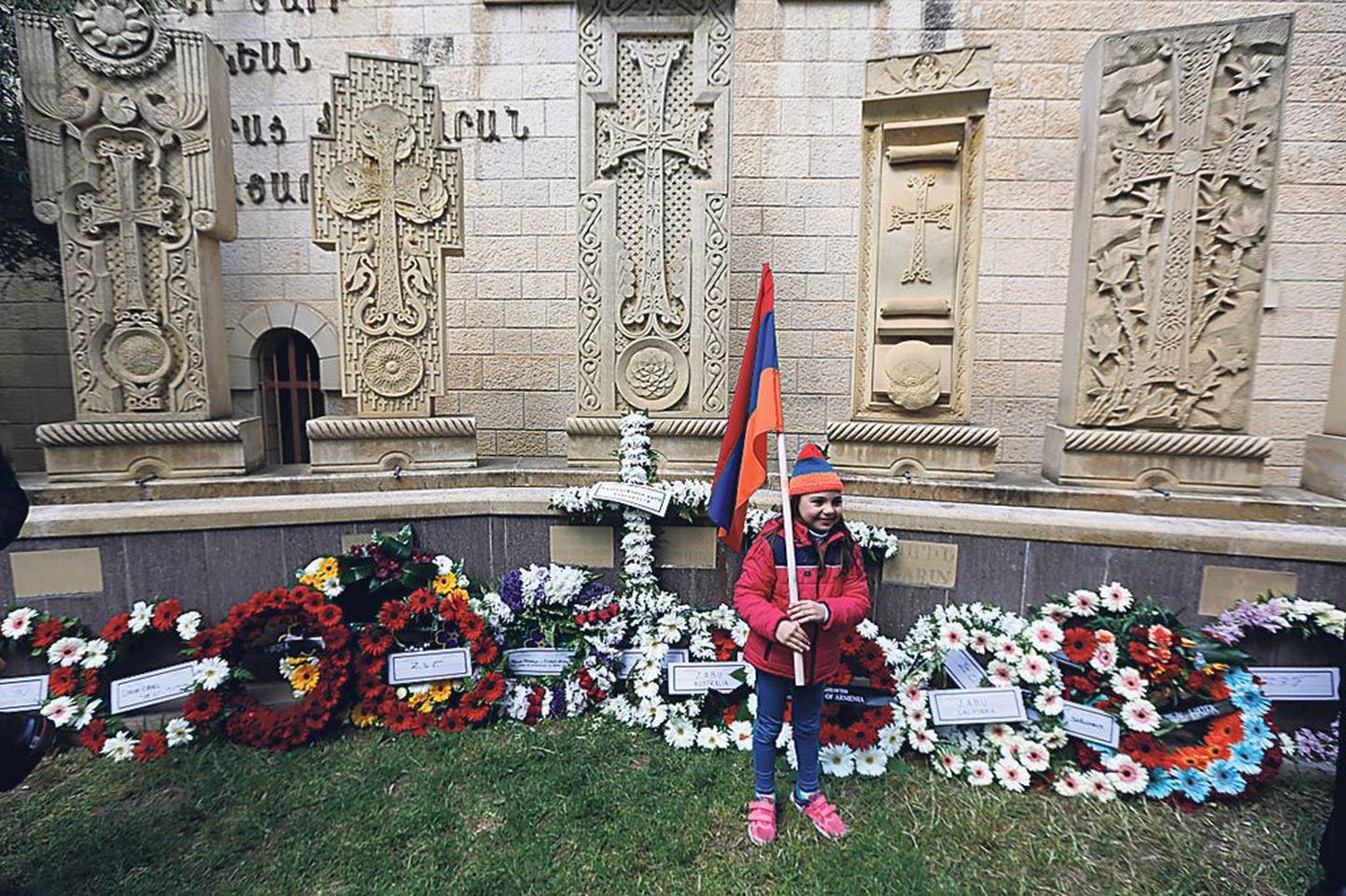Armeenlaste genotsiidi mälestusmärk Jeruusalemma vanalinnas.