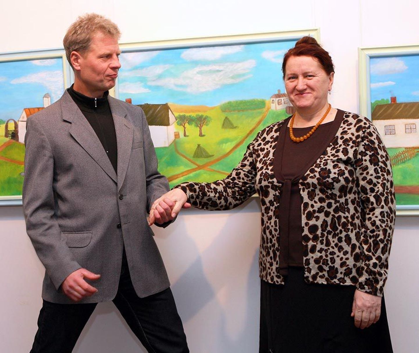 Klaasikunstnik Riho Hütt aitas kaasa sellele, et Antonina Kivimaa õlimaalid rahva ette jõudsid.