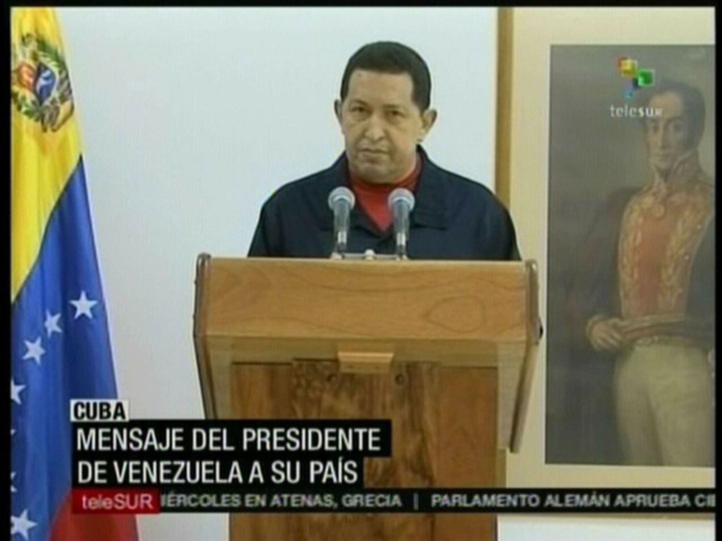 Venezuela president Hugo Chavez teatas eile, et sai Kuubal vähiravi