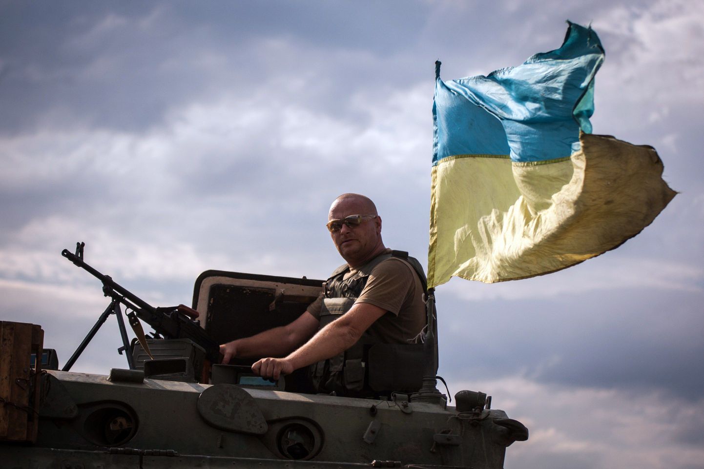 Укранские войска в Донецкой области.