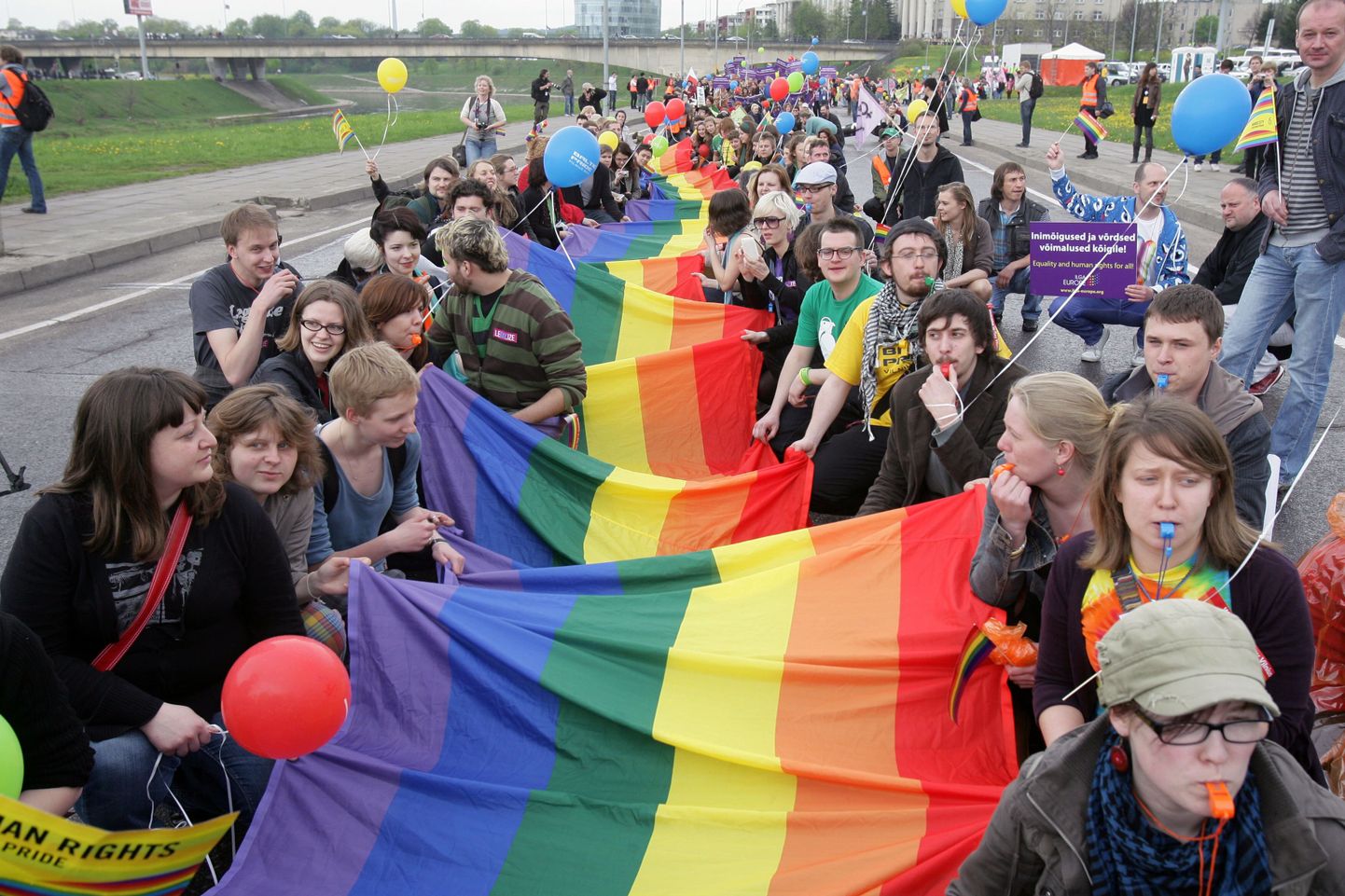 Гей-парад 8 мая 2010 года в Вильнюсе.