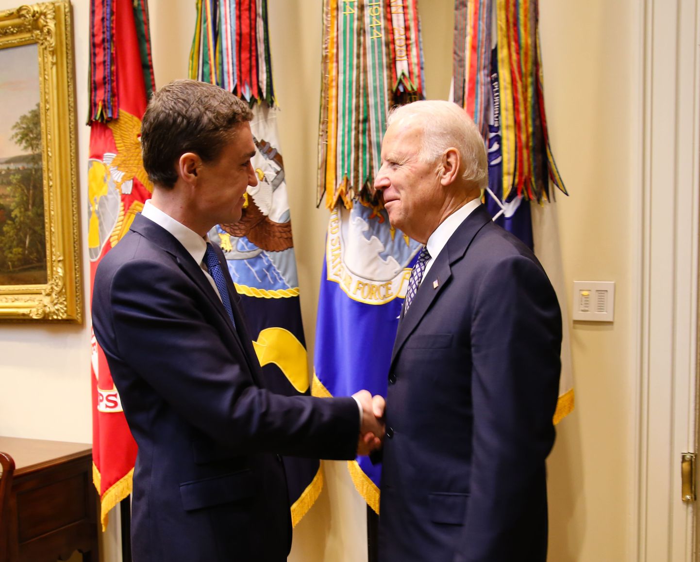 Peaminister Taavi Rõivas ja USA asepresident Joe Biden
