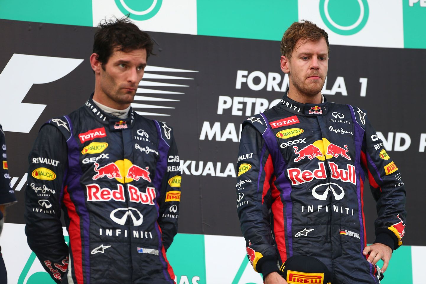 Mark Webber (vasakul) ja Sebastian Vettel.