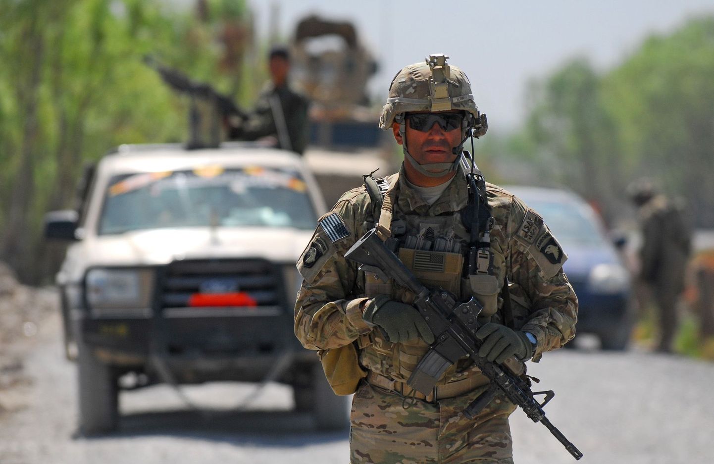 Американский военный в Афганистане.