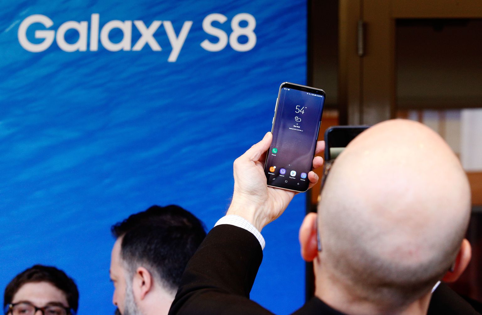 Samsungi uute telefonide maailma esmaesitlus.