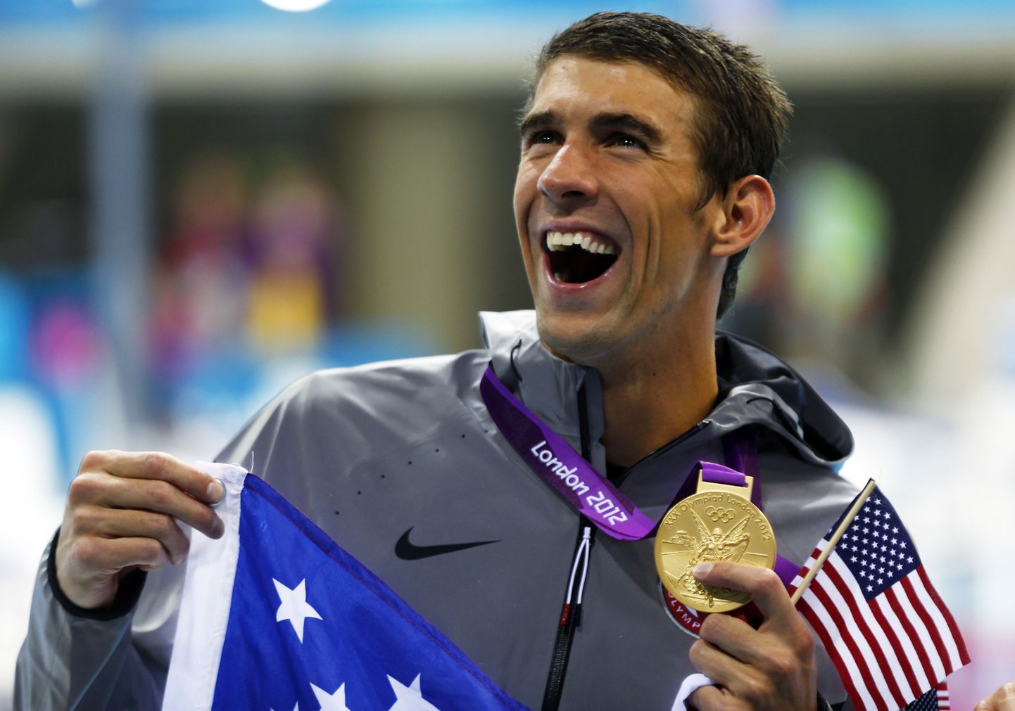 Michael Phelps ajaloolise 19. olümpiamedaliga.