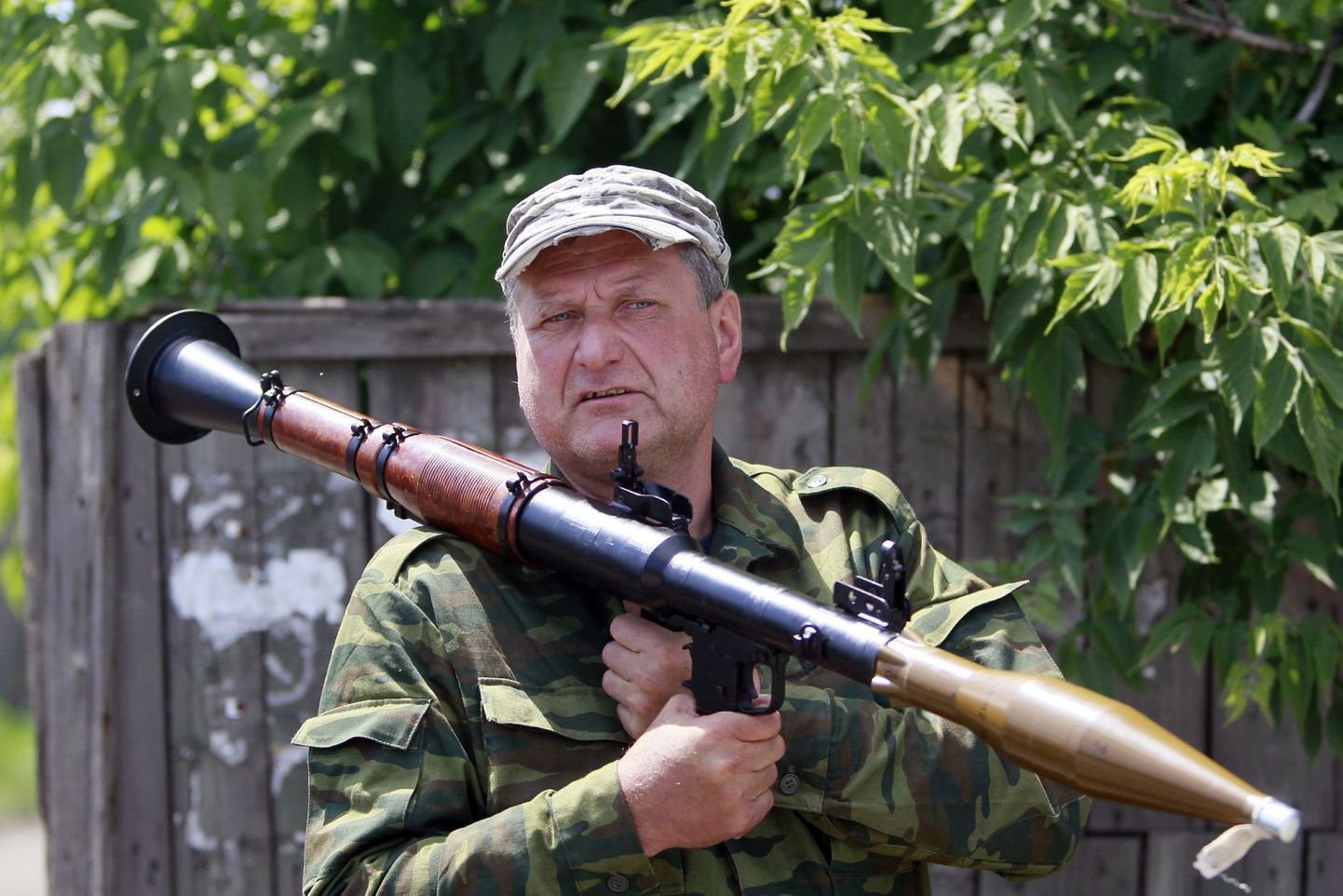 Niinimetatud Donetski vabariigi omakaitseväelane.