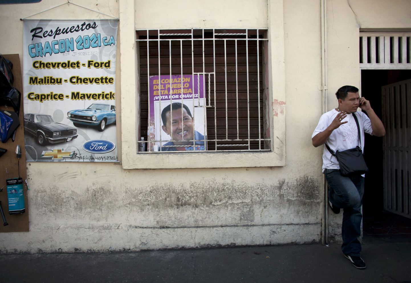 Hugo Chaveze pildiga plakat Caracases.