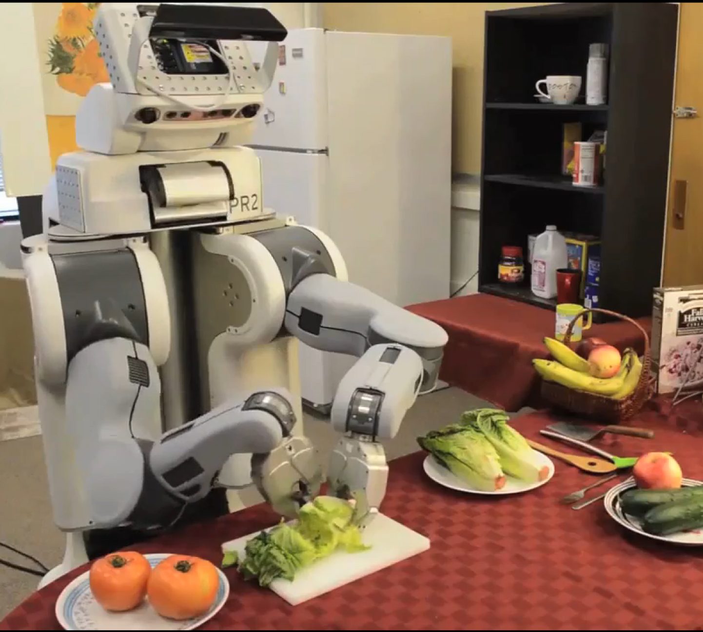 Robot Baxter toiduvalmistamise hoos