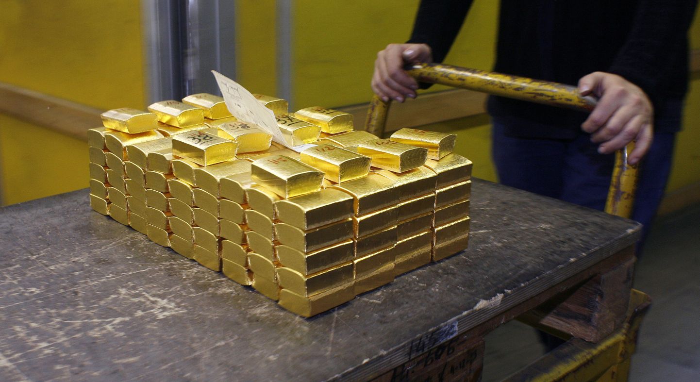 Kullakangid firmale Argor-Heraeus SA kuluvas tehases Lõuna-Šveitsis Mendrisios.