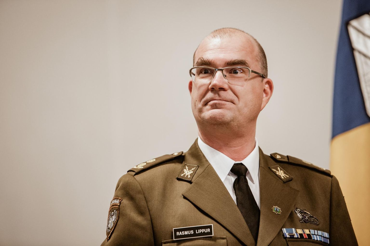 Kaitseliidu Pärnumaa maleva pealik kolonelleitnant Rasmus Lippur.