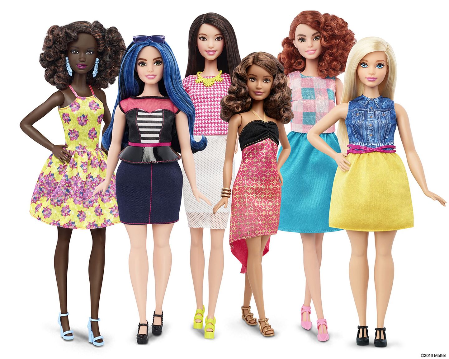 2016. aastal tutvustatud uued, erinevat tüüpi Barbied.