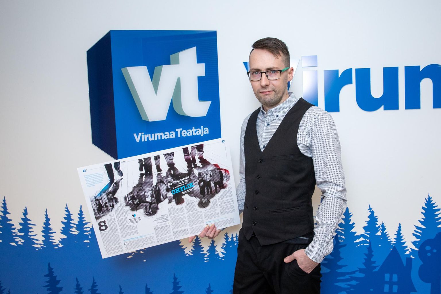 Virumaa Teataja disainer Toomas Erapart.