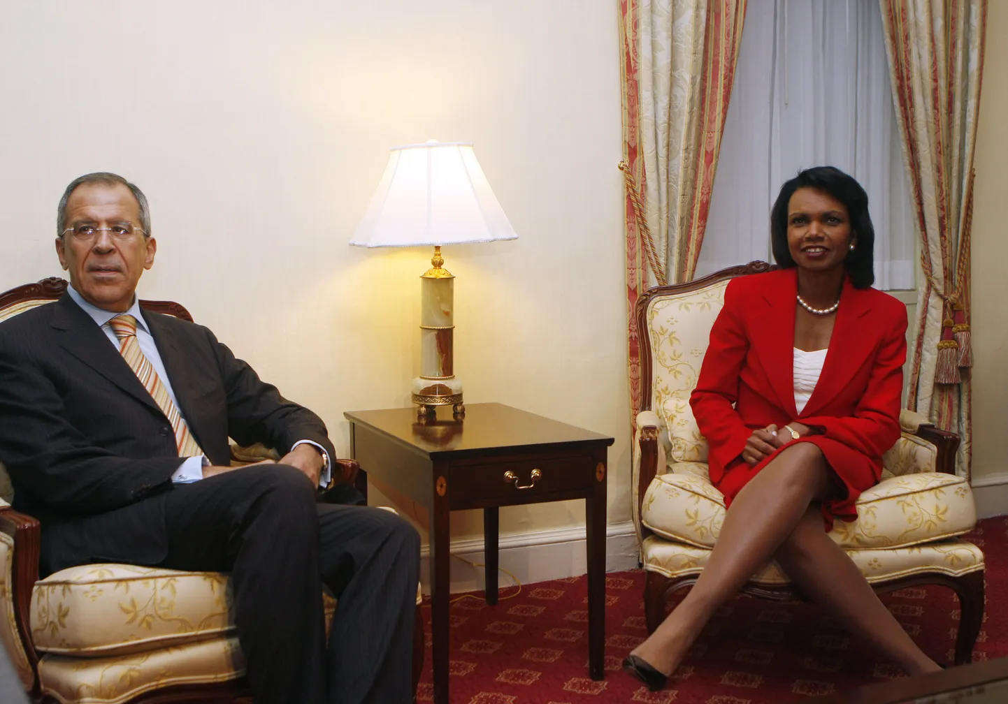 USA riigisekretär Condoleezza Rice ja Venemaa välisminister Sergei Lavrov.