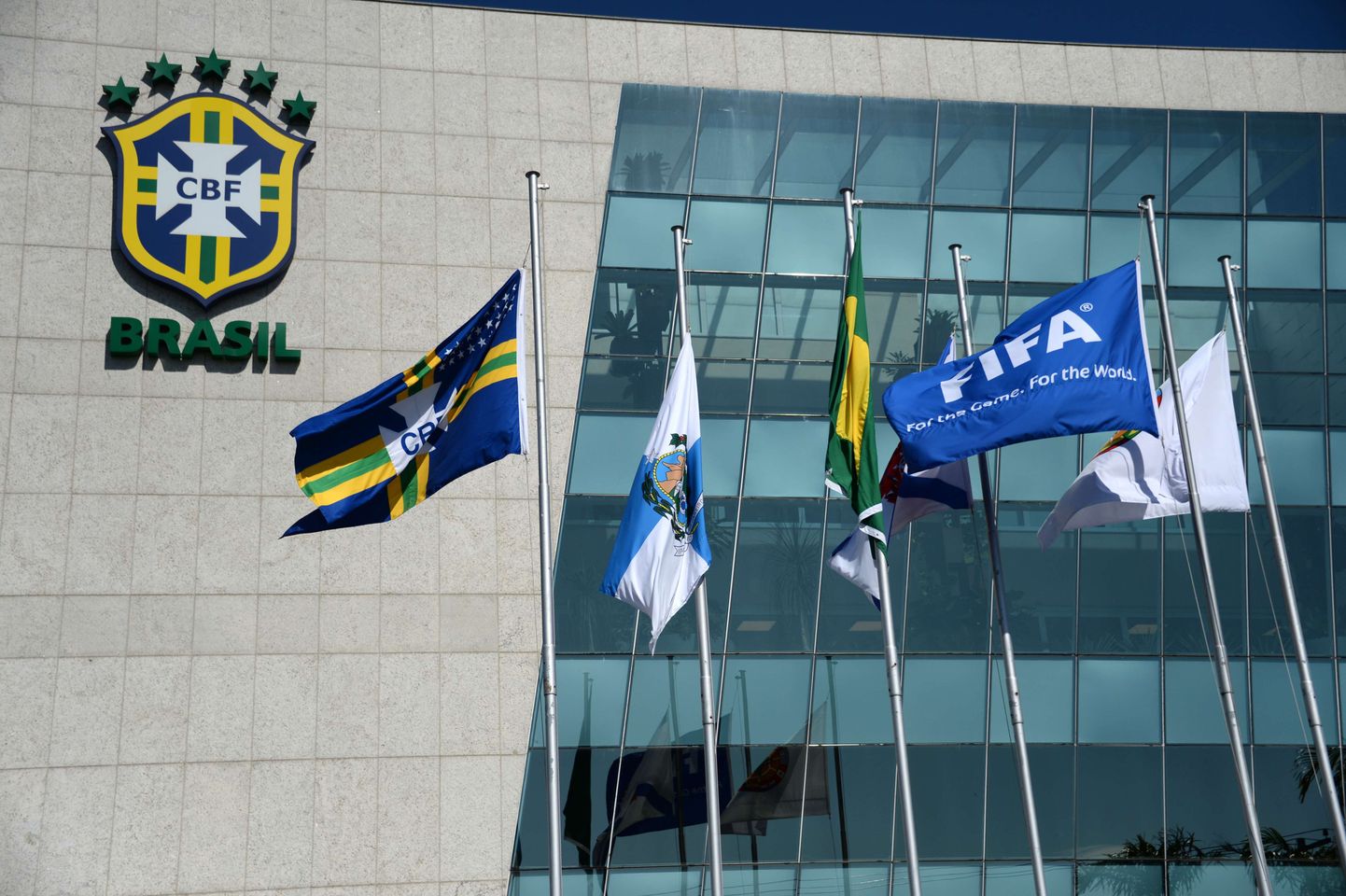 Штаб-квартира Бразильской футбольной конфедерации, которая проводит сейчас свое расследование обвинений.
