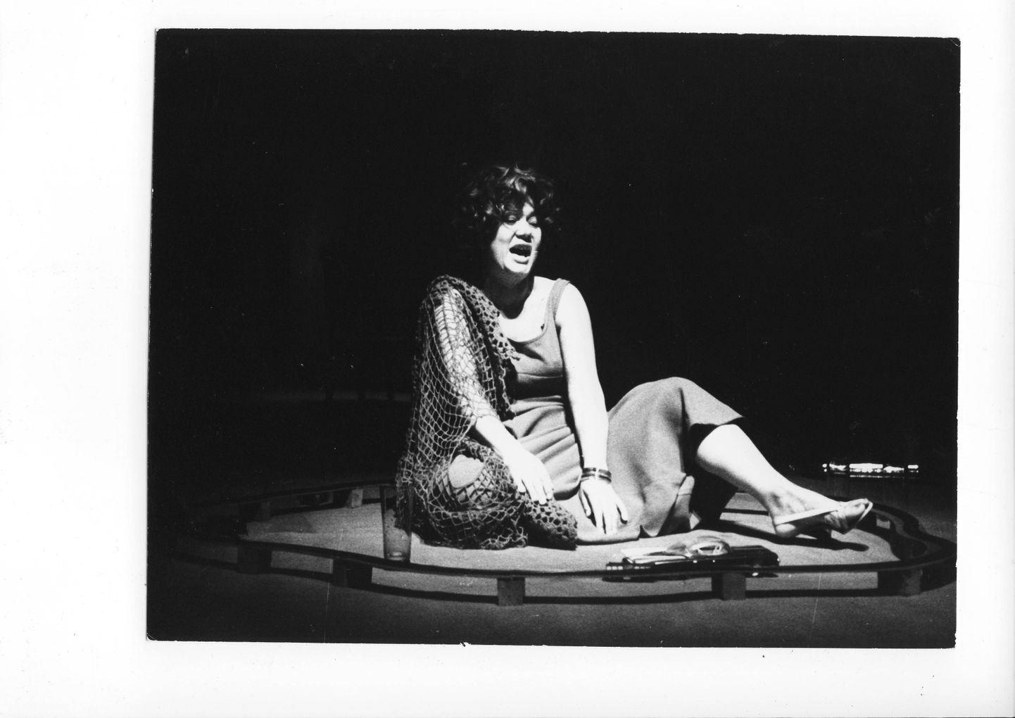 Linda Rummo Martha rollis Adolf Šapiro lavastuses „Kes kardab Virginia Woolfi?“ (1977).