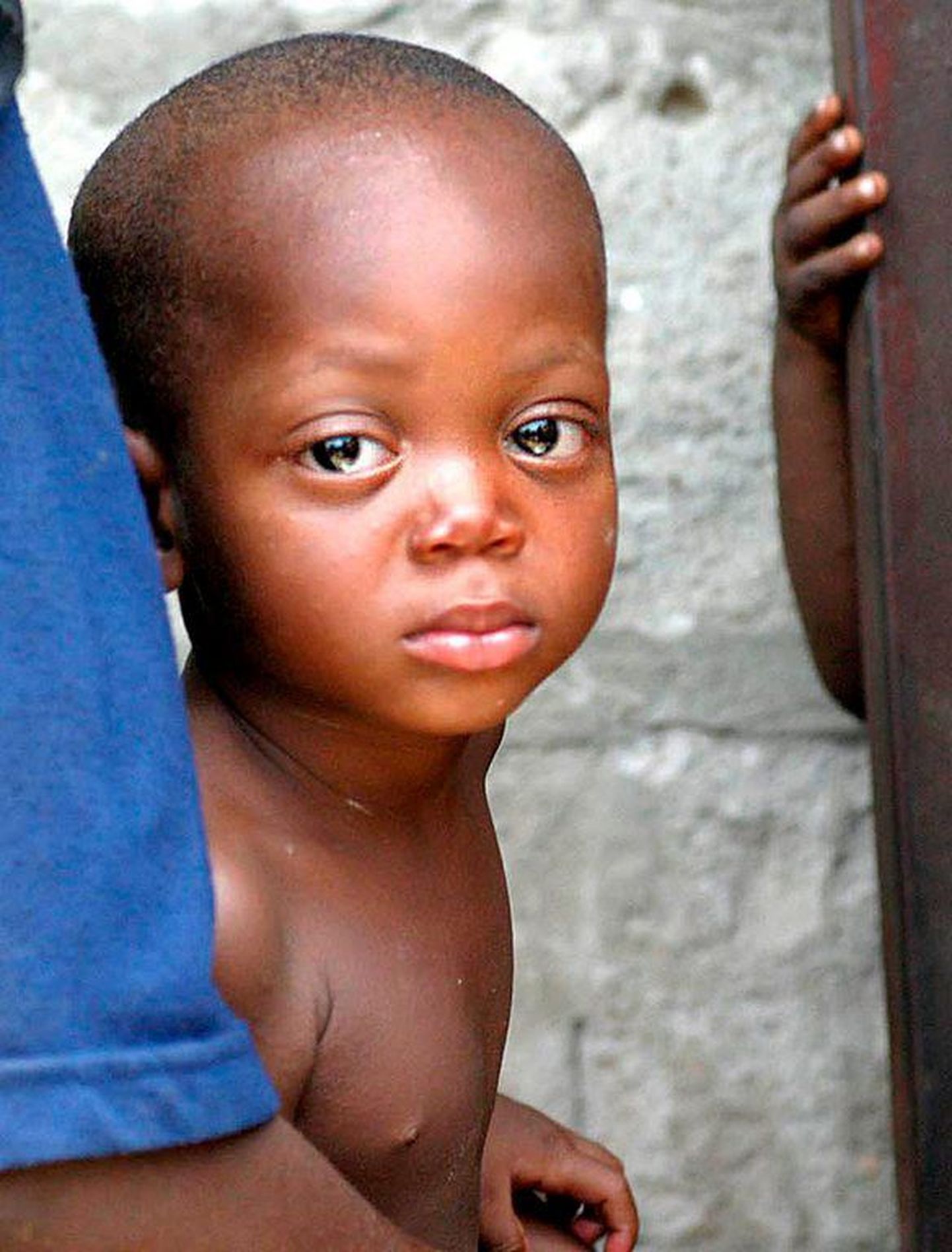 Inimkaubitsejate käest päästetud Nigeeria laps. .