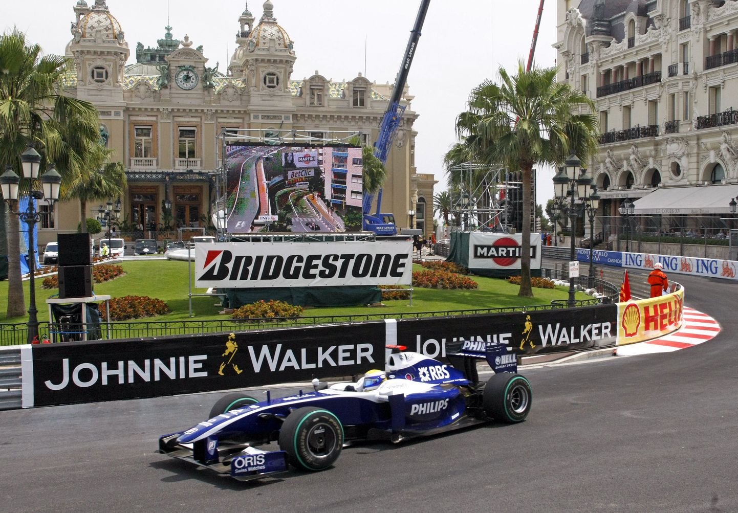 Nico Rosberg Monaco etapil Williamsi vormel-1 auto roolis.