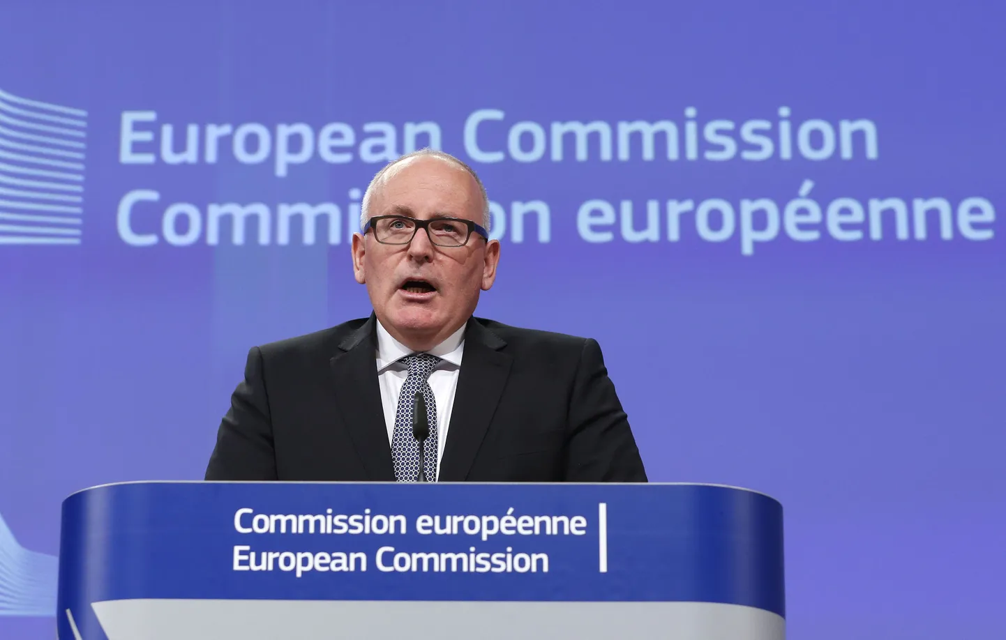 Hollandlasest Euroopa Komisjoni asepresident Frans Timmermans.
