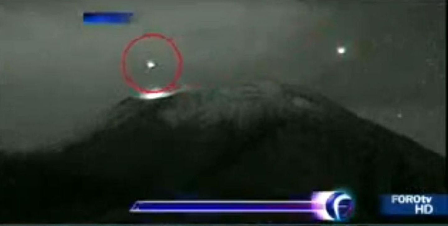 Popocatepetli vulkaani kohal nähti ufot?