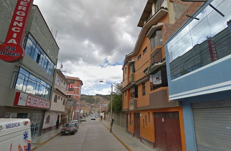 San Pablo erakliinik Huaraze linnas Peruus. Foto: Google Street View
