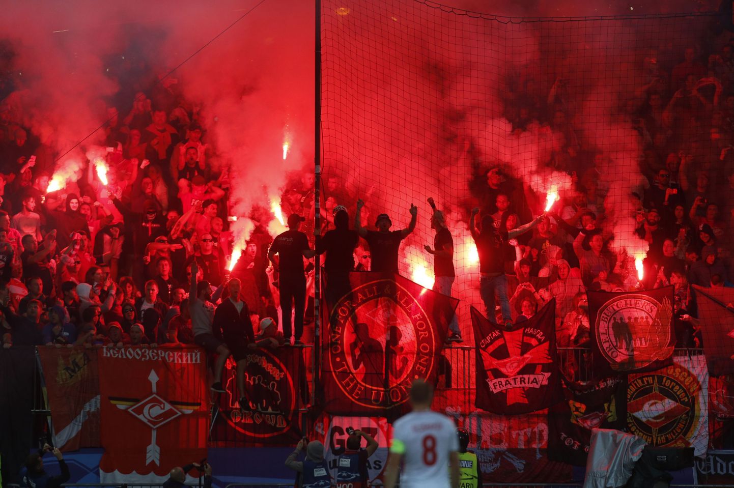 Moskva Spartaki poolehoidjad Mariboris.