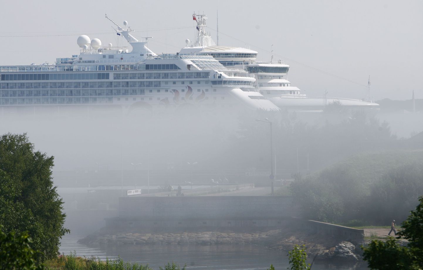Туман над Таллиннской бухтой.