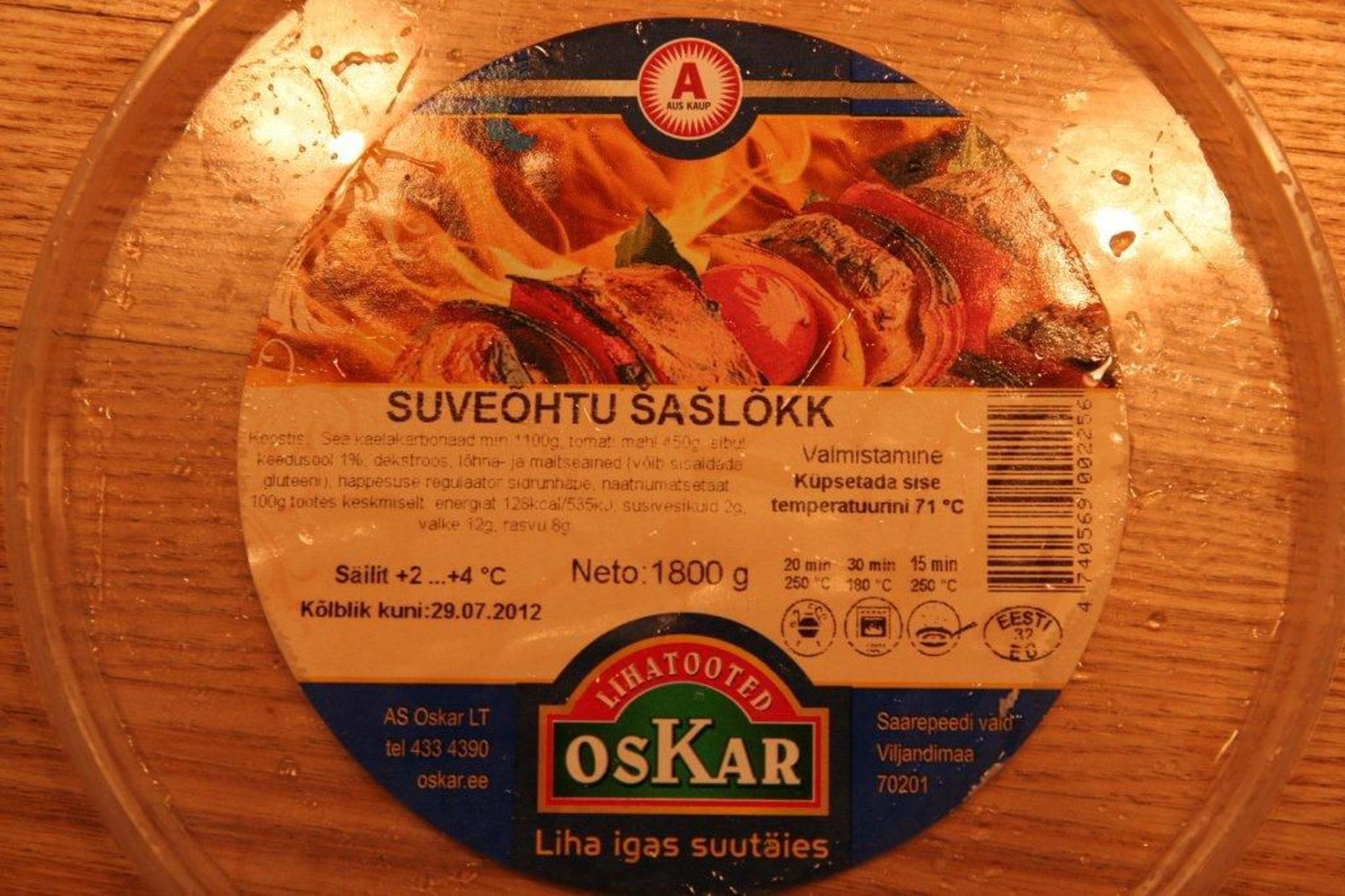 Suveõhtu šašlõkis peaks olema vähemalt 1,1 kg liha.