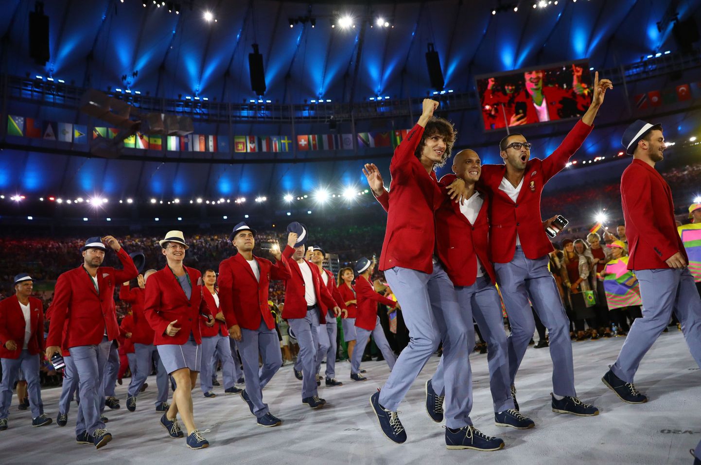 Bulgaaria olümpiadelegatsioon Rio mängude avatseremoonial
