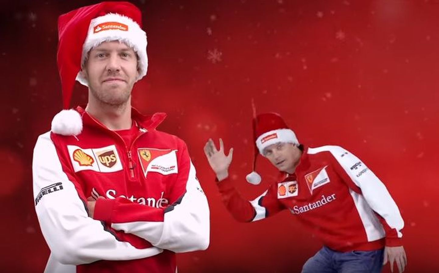 Sebastian Vettel ja Kimi Räikkönen.