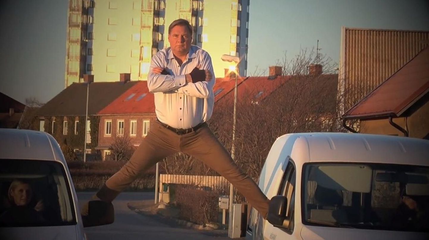 Rootsi linnapea tegi oma versiooni legendaarsest van Damme spagaadist